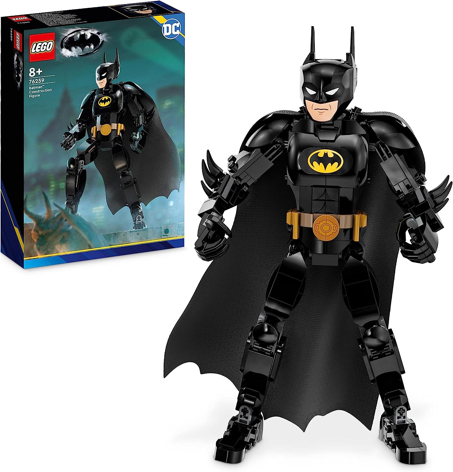 LEGO 76259 DC Batman Building Figure, Superhero Action Figure and Decoration Based on the Batman Movie of 1989, Figure With Cape, Toy and Collectable from Gotham City for Children from 8 years