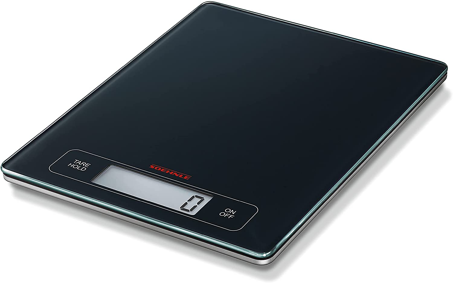 Soehnle Page Professional Digital Scales for Max. 15 kg Digital Kitchen Scales with Large Weighing Surface and Tare Feature, Practical Household Scales with Hold Function