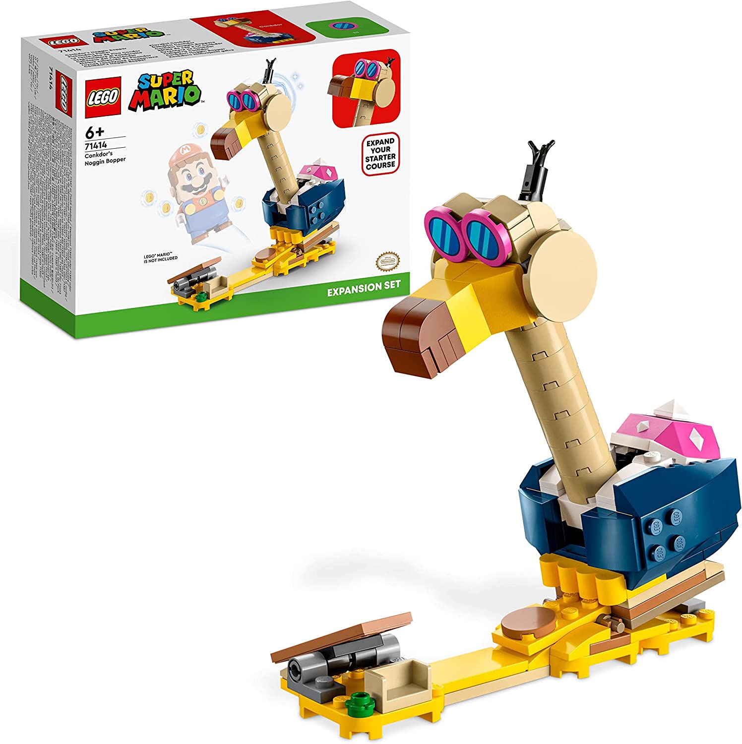 LEGO 71414 Super Mario Pickondors Picker - Expansion Set, Toy with Figures for Building, Can be Combined with Mario, Luigi or Peach Starter Set