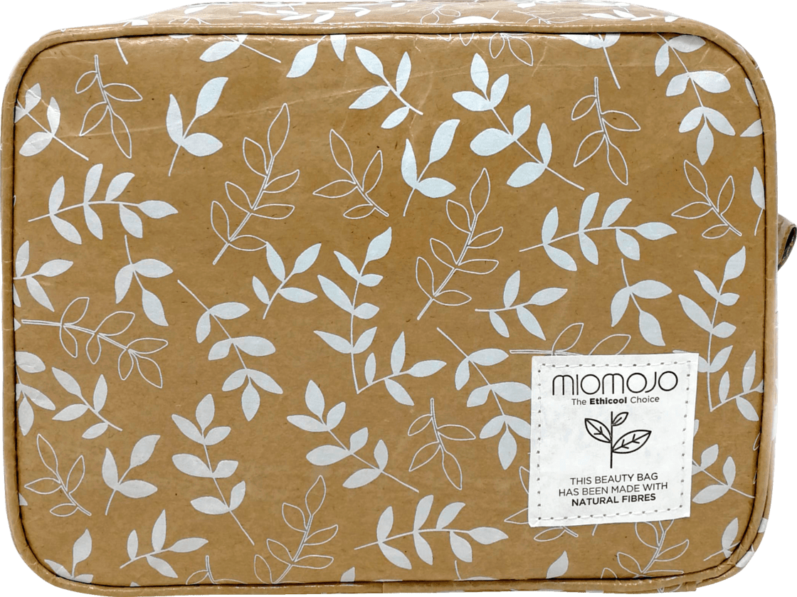 Culture Bag Brown With White Leaves, 1 St