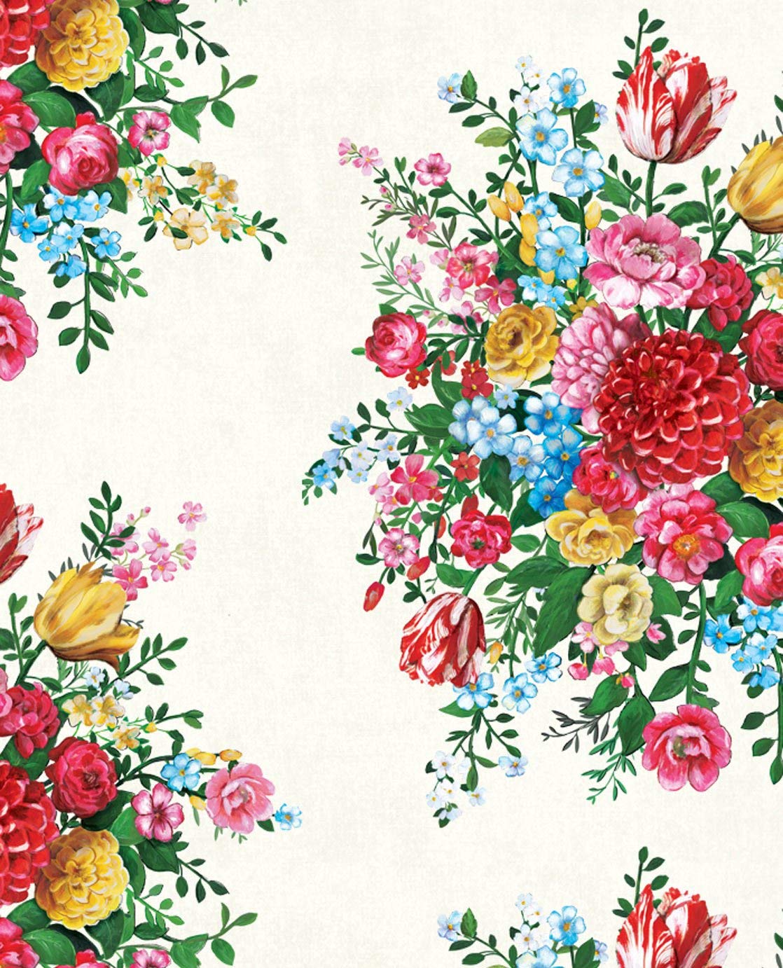 Non-woven wallpaper Eijf Finger PIP wallpaper 341040 Floral Bouquet Cream B