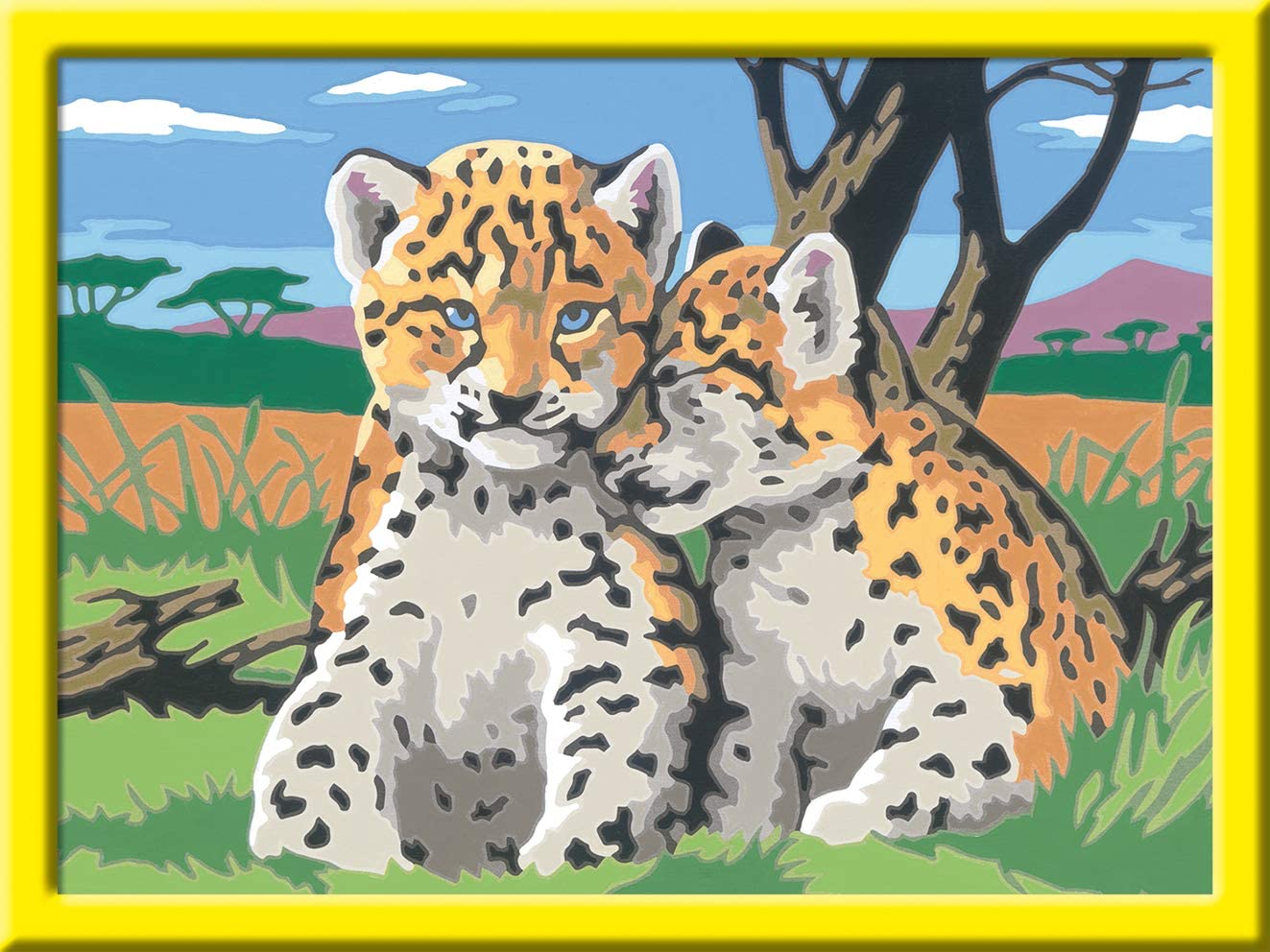 Ravensburger Paint By Numbers 28465 Dolphin, Small Leopards, -