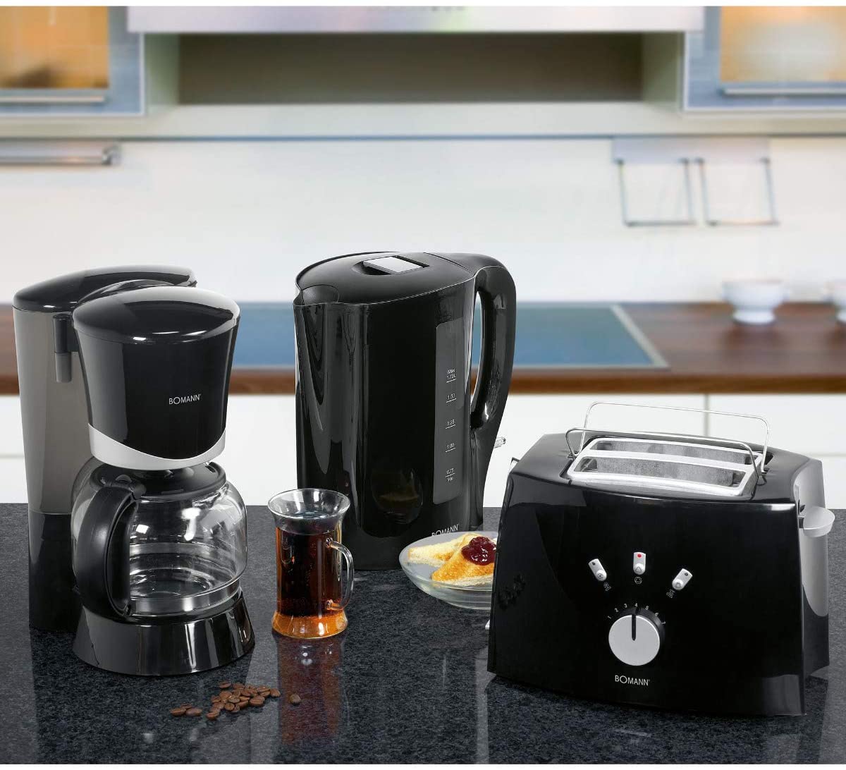 Bomann FS 1500 CB Breakfast Set Black/Silver