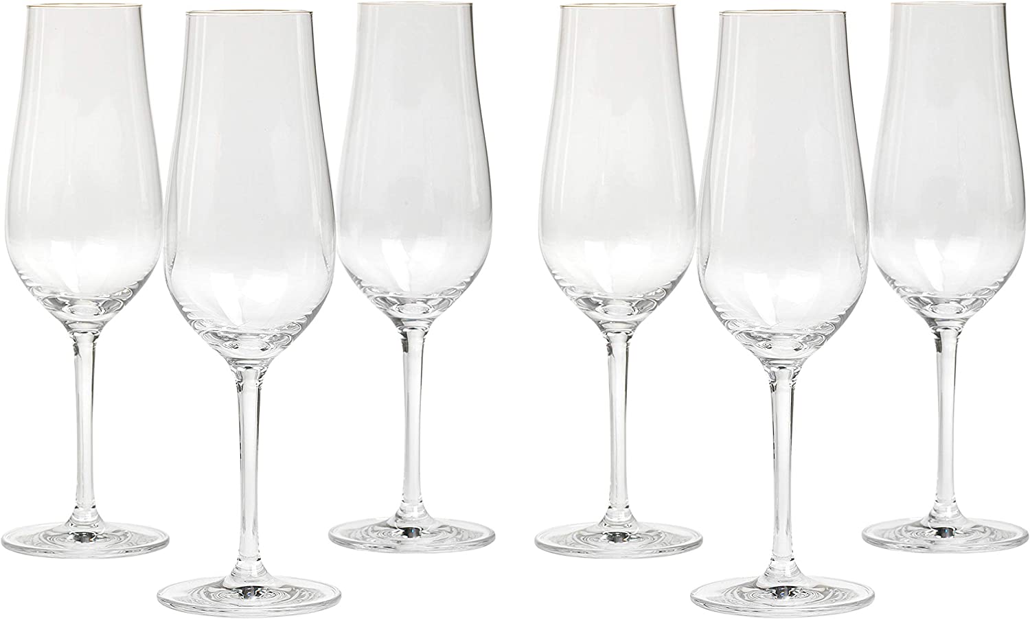 Schott Zwiesel 118255 Champagne Flute Glass, Clear, 6 Units
