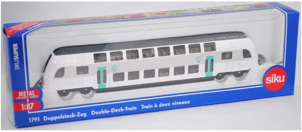 Siku 1791001, Double Deck Train, Ratp France, 1:87, Metal/Plastic, Turquois