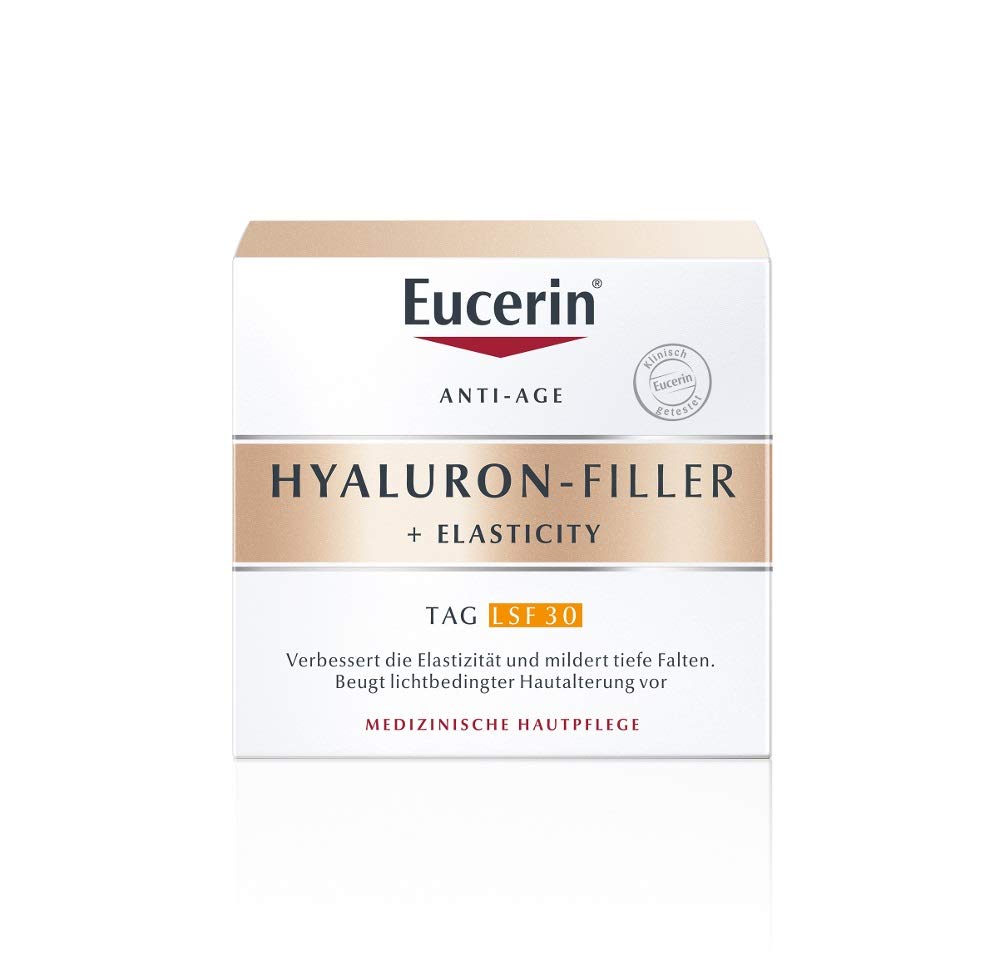 Eucerin Hyaluron-Filler + Elasticity Day Cream SPF 30, 50, ‎weiß