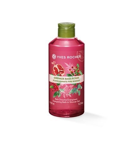 Yves Rocher Shower Gel Pomegranate & Pink Pepper 400 ml: The Fun Mild Shower Bads with Vitalisierender Effect