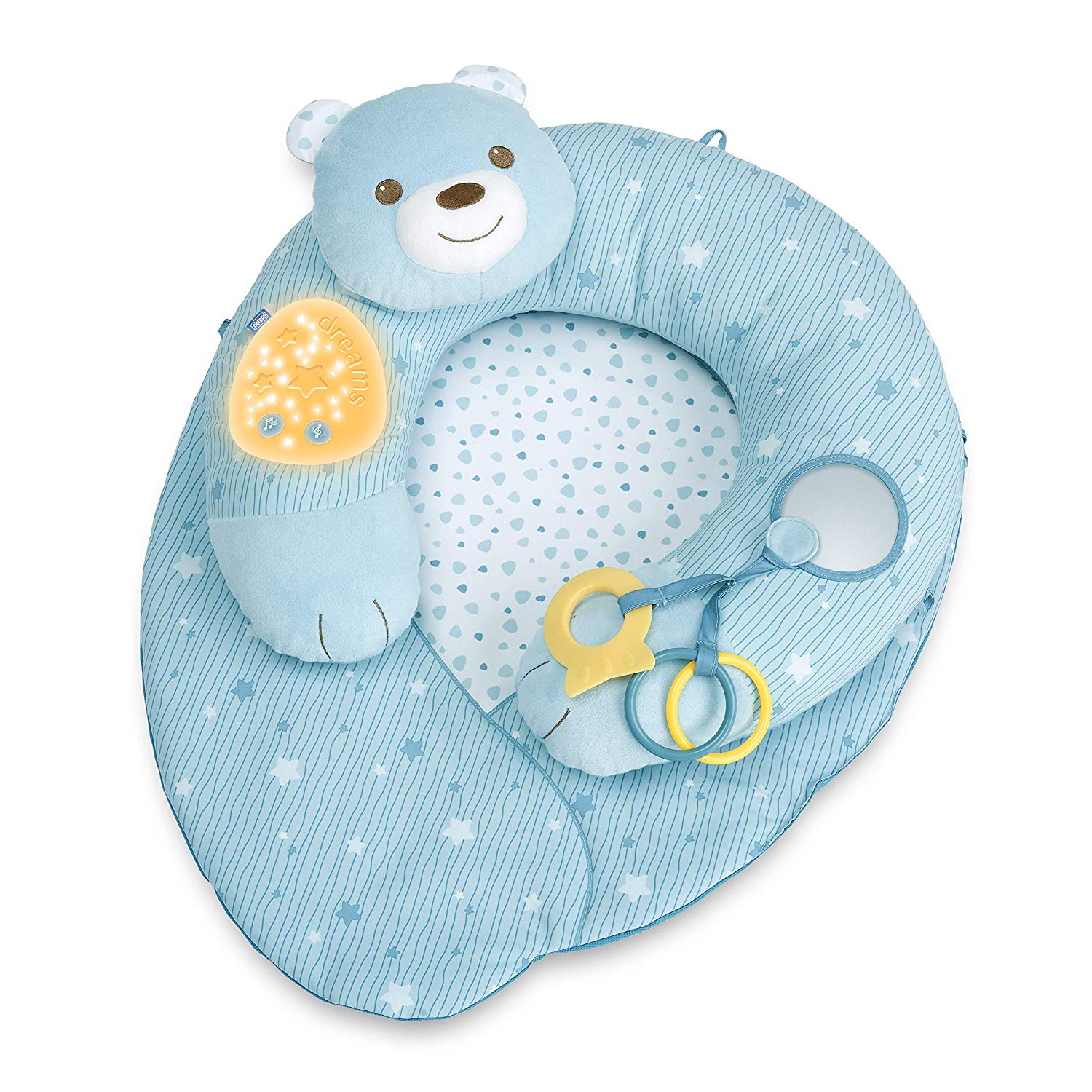 Chicco Décanso Light and Sound Play Mat and Cushion, Blue