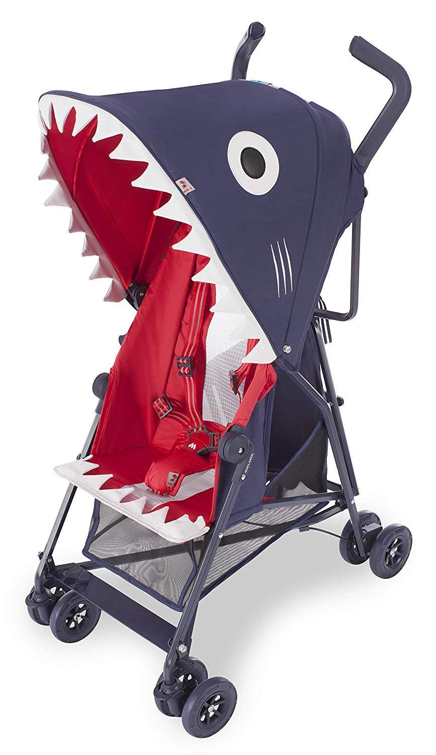 Maclaren Mark II Shark stroller - super light, multi-position seat, with accessories