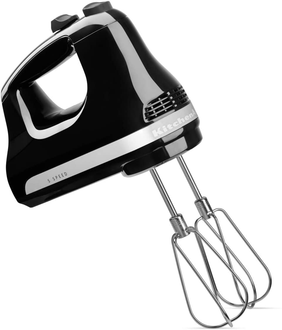 KitchenAid 5KHM5110EOB Hand Mixer with 5 Speed Levels Onyx Black Casing Material: Plastic