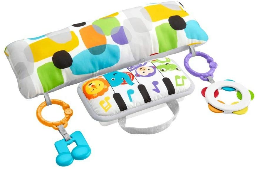 Fisher-Price GJD27 - music play cushions, music toys for playing in the prone position, baby equipment from birth