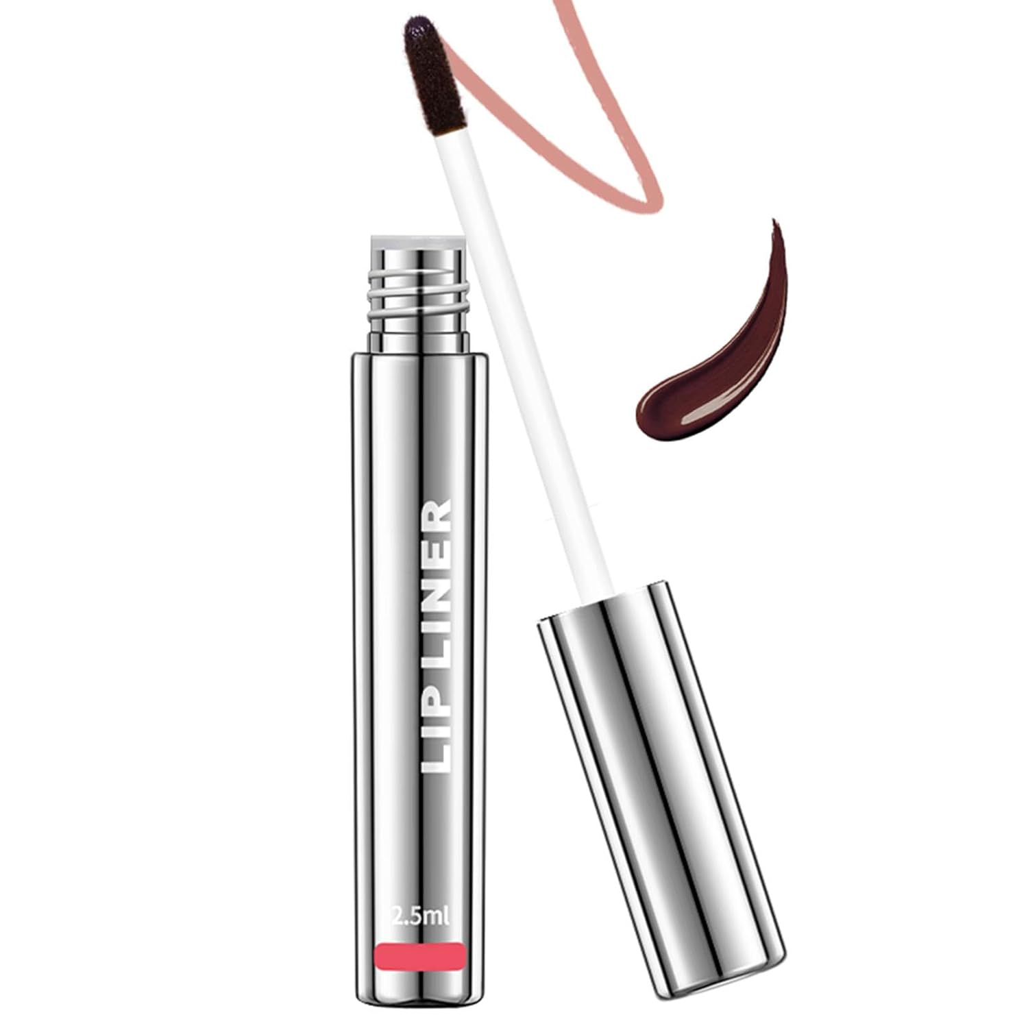 Peel Off Lip Liner Stain 2.5 ml Lip Tint Peel Off Natural Long Lasting Matte Lip Peel Off Stain Waterproof Lip Liner Lip Stain Peel Off Makeup for Women and Girls