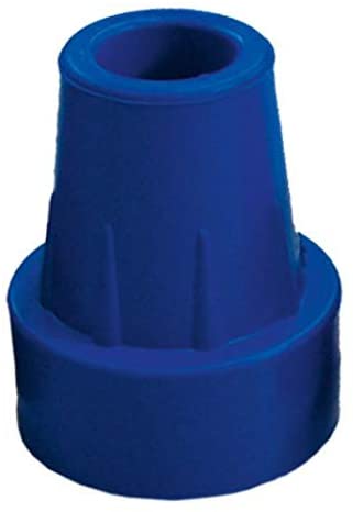 Crutch capsule 16 mm, blue, suction capsule, rubber buffer with steel inser