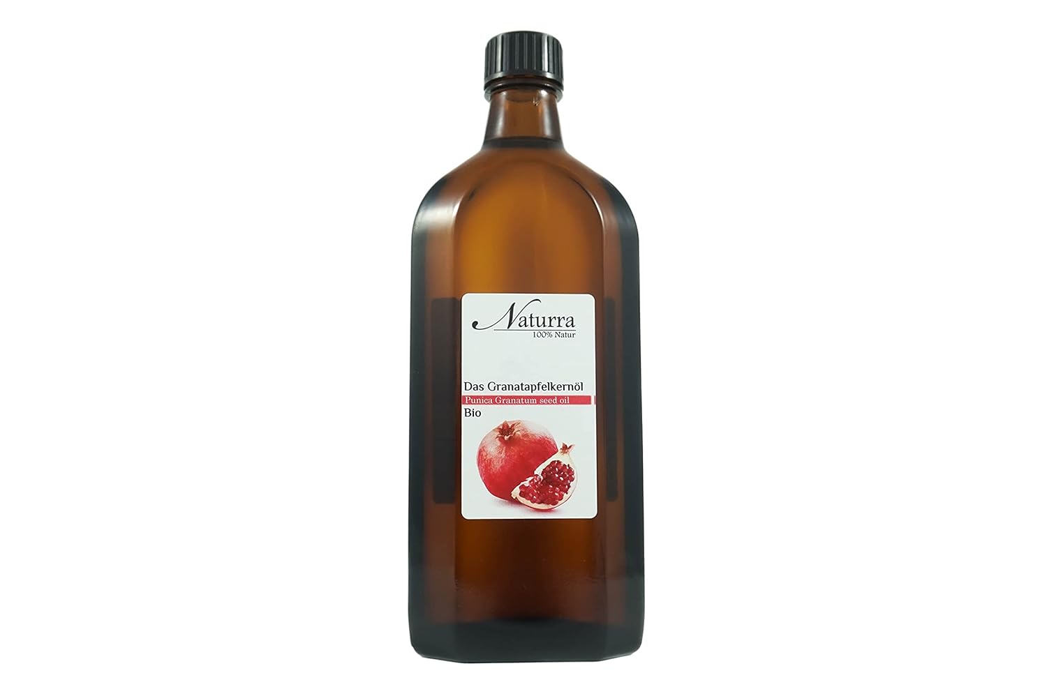 Naturra Pomegranate Seed Oil Organic Cold Pressed 250 ml Glass Unrefined Vegan Body Oil