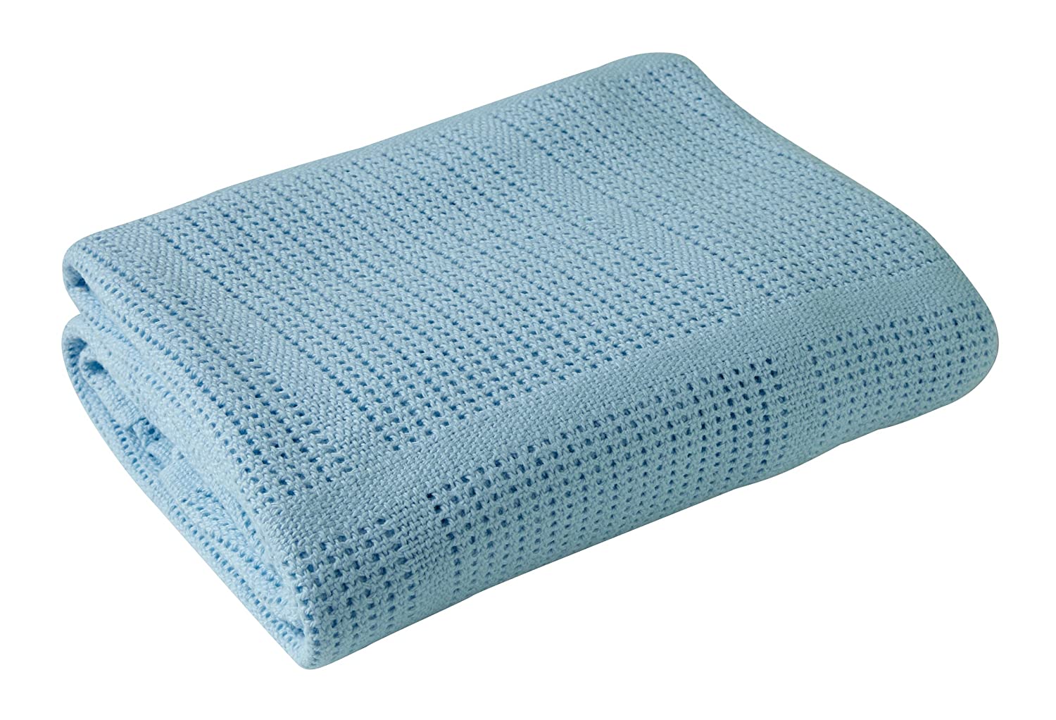 Clair De Lune Cot Bed Flat Sheet, Cot/Cot Extra Soft Cotton Cellular Blanke
