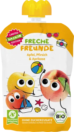 Squeeze apple, peach, apricot, from 6 months, 100 g