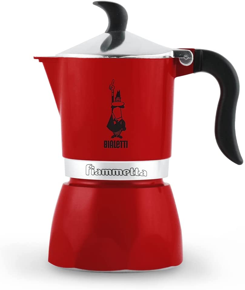 Bialetti Fiammetta Chily Pepper Coffee Machine 3 Cups Aluminium
