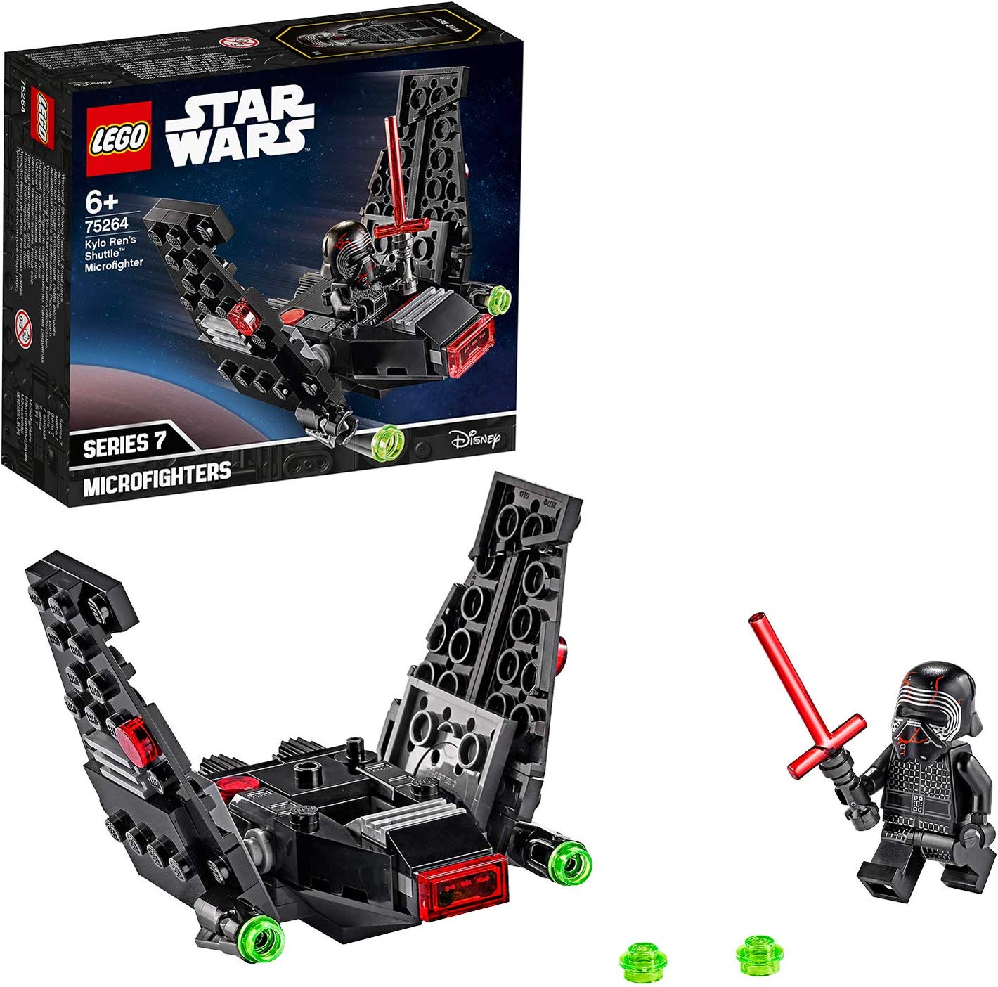 LEGO 75264 Kylo Rens Shuttle Microfighter, Star Wars, Construction Kit