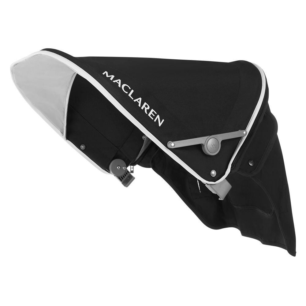 Maclaren Globetrotter Hood - Extendable UPF50+ / Waterproof Hood for Volo Strollers Available in Black/White
