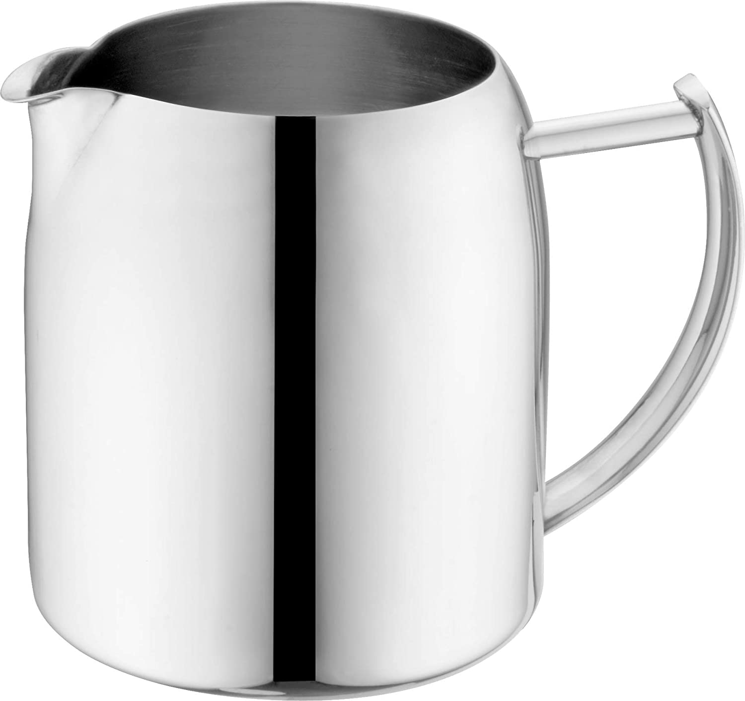 Cafe Ole Café Olé CHM-012 Chatsworth Milk Jug Made of High-Quality Stainless Steel 18/10 - High Gloss Polish, 12 oz, 0.34 L, Storage, Milk Accessories, Stainless Steel