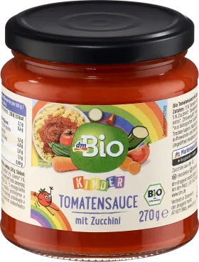 dmBio Children's tomato sauce with zucchini, 270 g