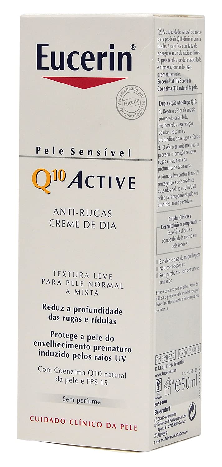 Eucerin Q10 Active Anti-Wrinkle Day Cream – Normal to Combination Skin SPF15 50ml