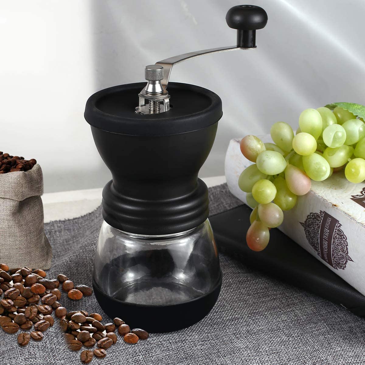 Wot I Coffee Grinder, Manual with Ceramic Grinder, Adjustable Hand Coffee Grinder, Gift Box Available