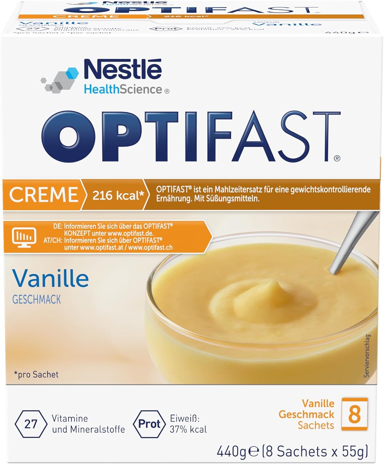 Opti Almost Home – Vanilla Cream, 8 sachets of 55g