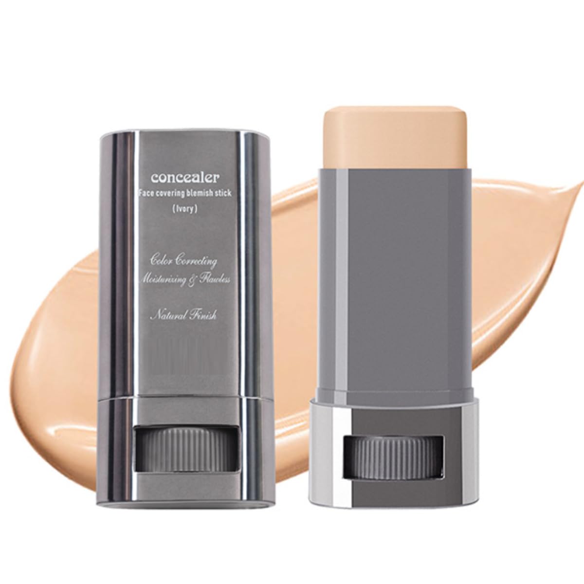 KARLOR Foundation Stick, Concealer Stick light Foundation Makeup Nude Foundation pen matt foundation stick light creamy face foundation stick long-lasting mattifying for light skin