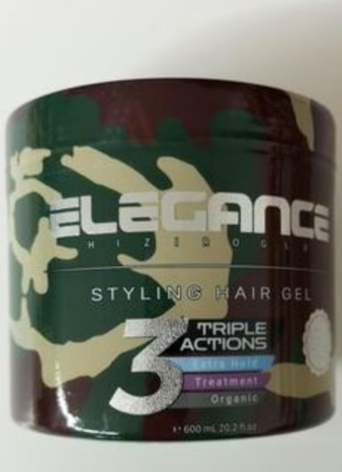 Elegance Styling Hair Gel - Triple Actions | 600ml | Strong Hold Hair Care & Organic | Suitable for All Hair Types
