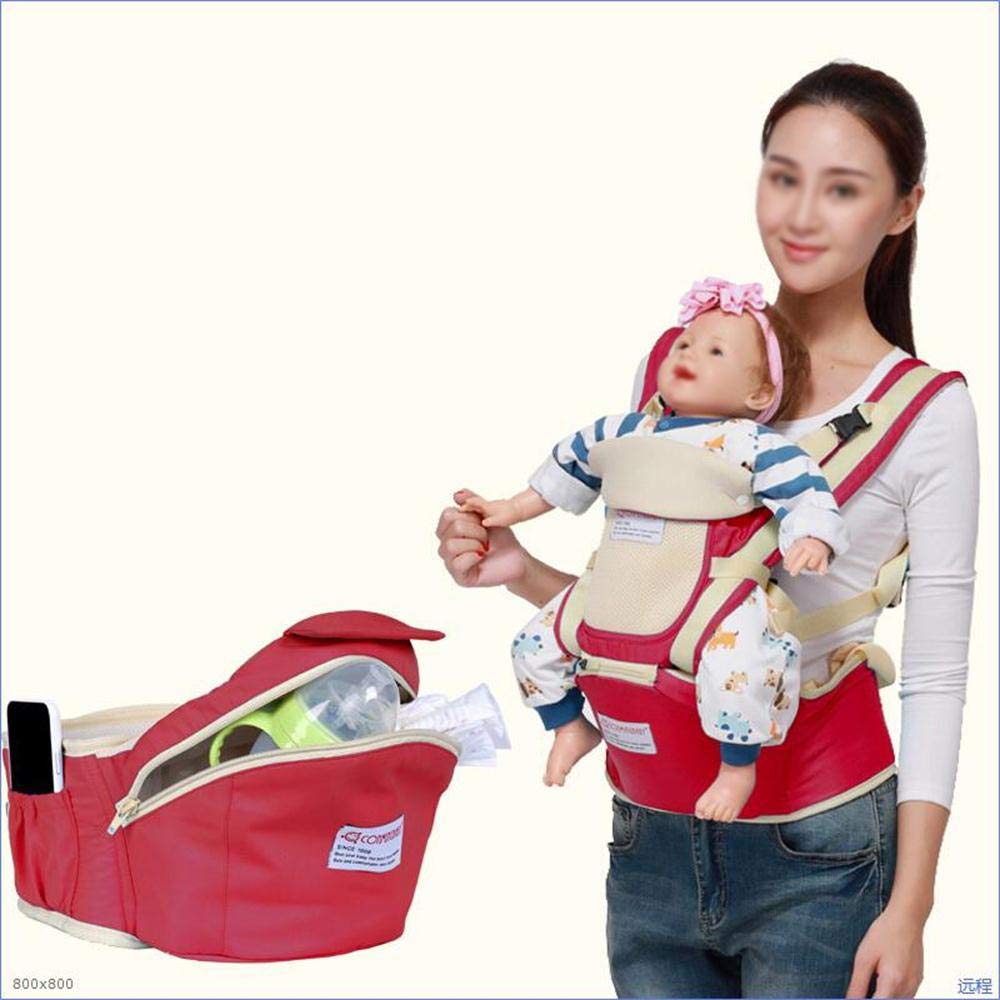Unbekannt ARONGBC Baby Waist Stool 0-36 Months 30 kg Storage Ergonomic Baby Carrier Waist Breath Hipseat Kangaroo Sling Hip Seat Belt for Newborn Mom