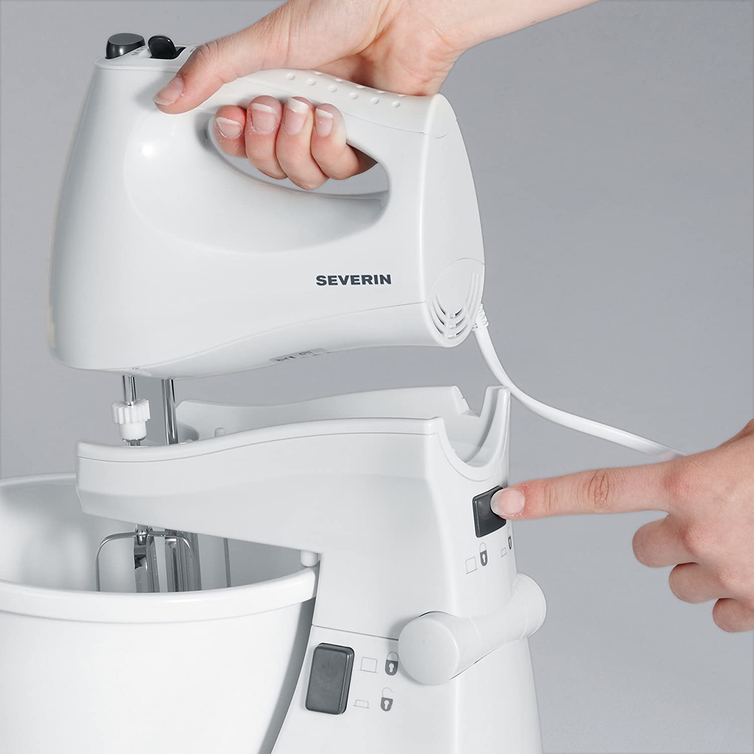 Severin HM 3815 Hand Mixer Set – White