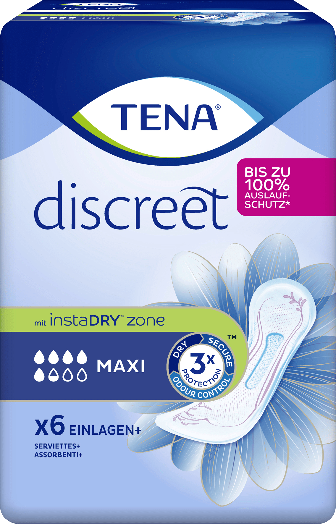 TENA Discreet Einlage Maxi, 6 St