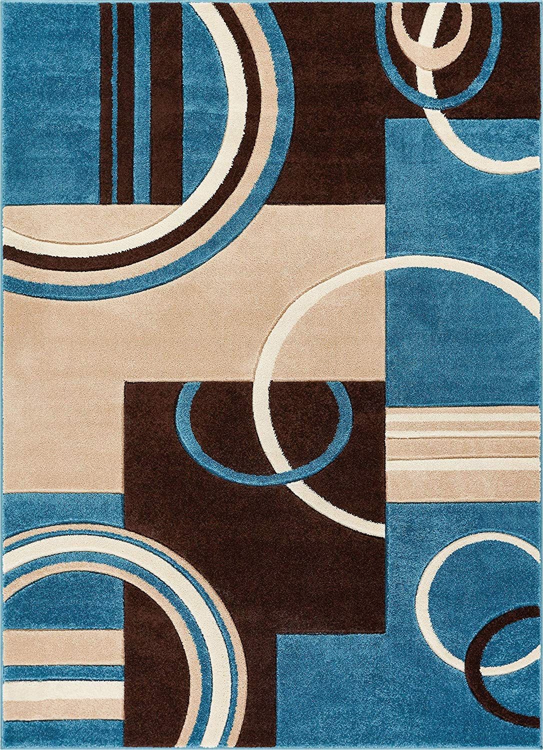 Modern Geometric Patterns Comfortable Hand Made Easy Clean Stain & Fade Res