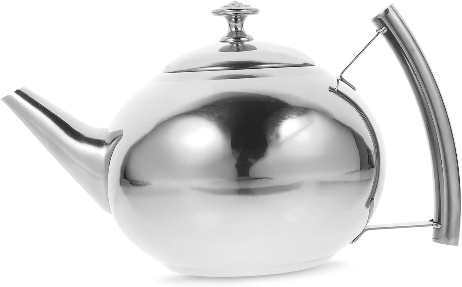 Angoily Stainless Steel Teapot, Blooming Teapot, Gongfu Teapot, Pouring Coffee Kettle, Metal Water Jug, Induction Hob Burner, Tea Dispenser, Handle Coffee Maker, Teapot For