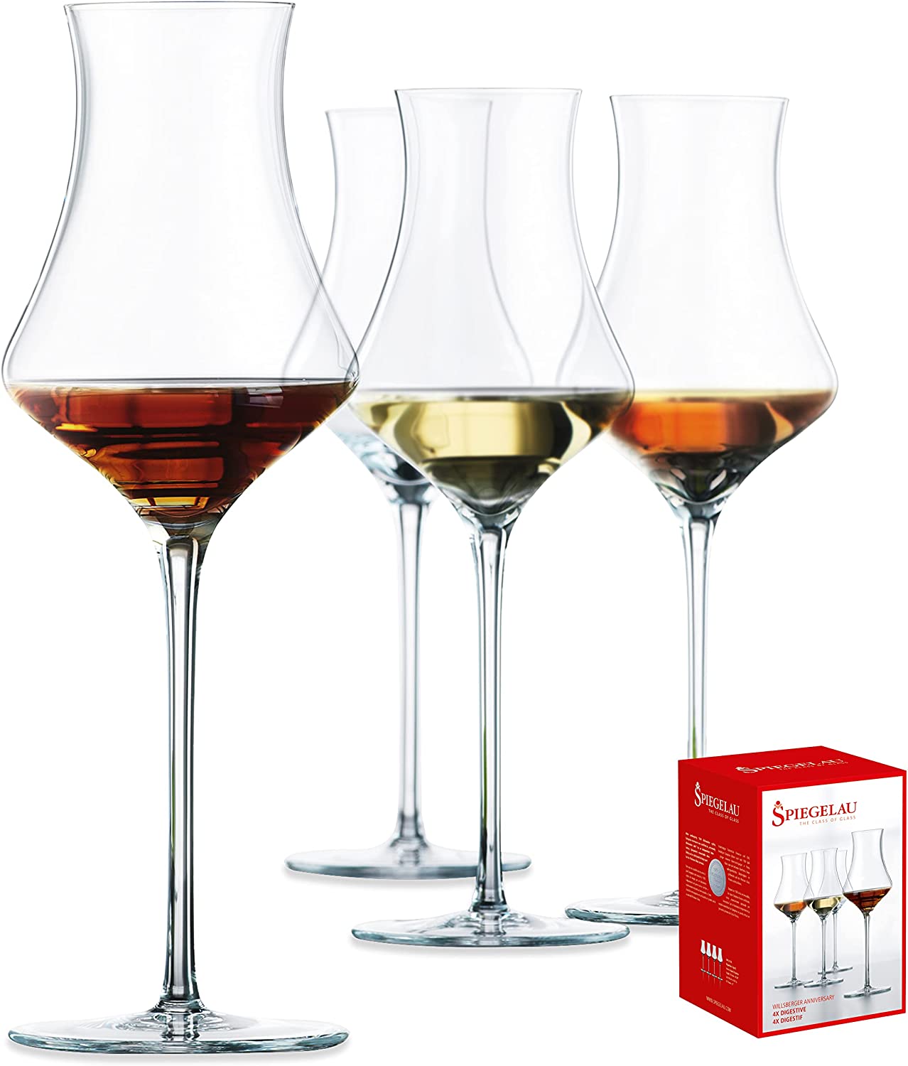 Spiegelau & Nachtmann Spiegelau Willsberger 1416176 Digestive Glasses Set of 4 Crystal Clear