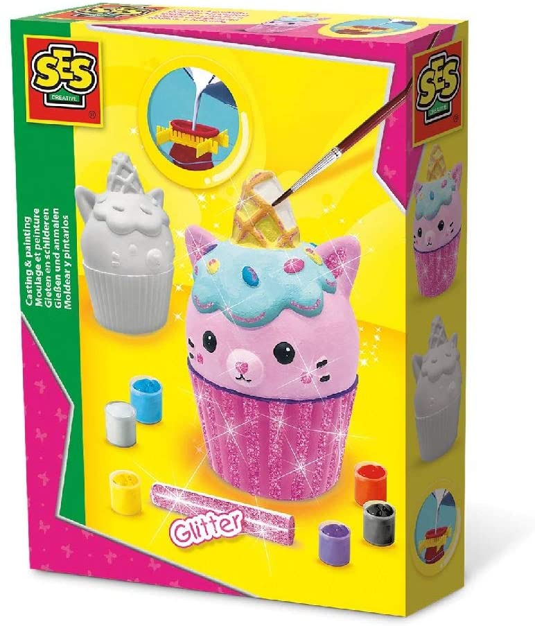 Ses 01287 Unicorn Kitty Cupcake Casting Set Various Colours