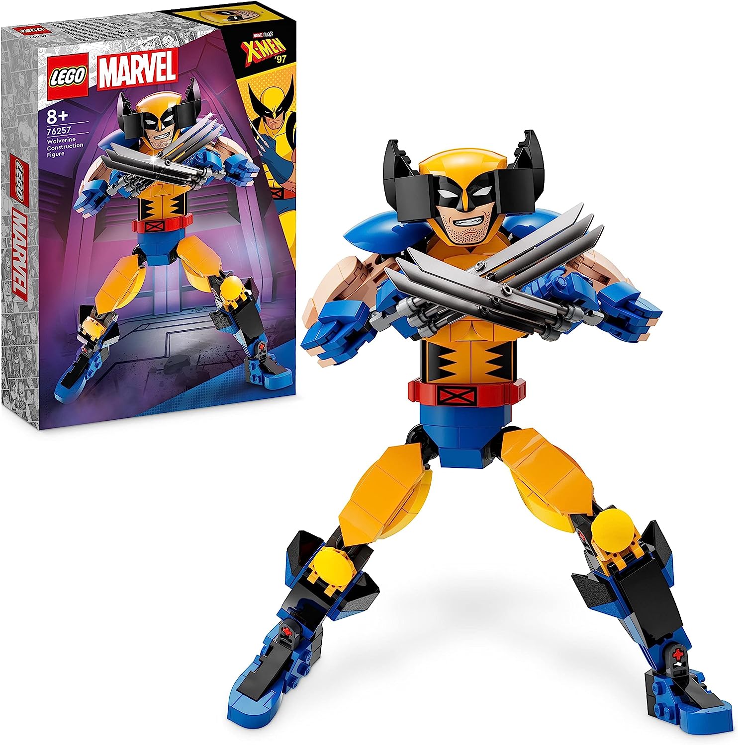 LEGO 76257 Marvel Wolverine Building Figure, Superhero Action Figure With Claws from X-Men, Toy and Collectable for Children, Boys and Girls from 8 Years