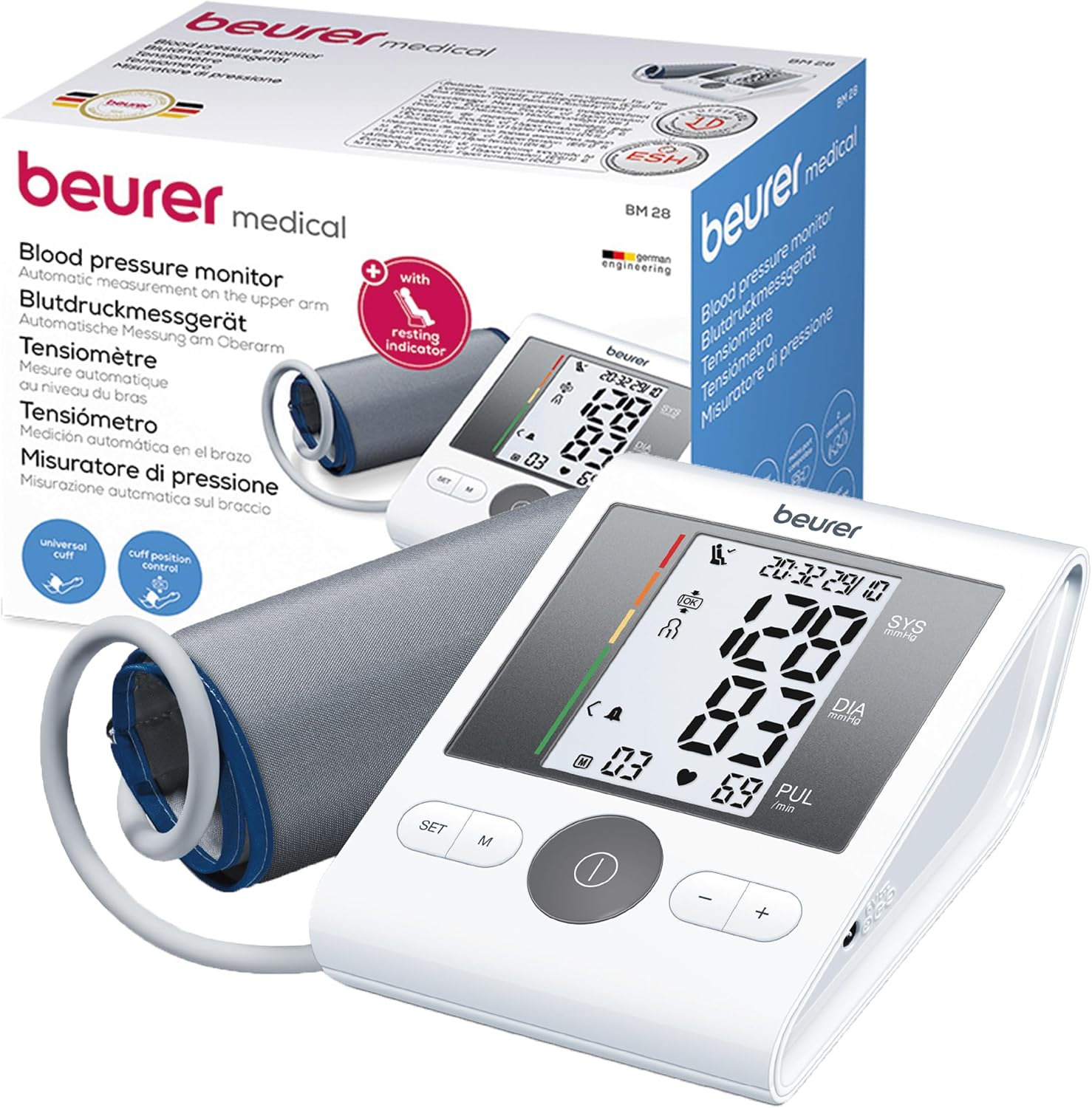 Beurer BM 28 Upper Arm Blood Pressure Monitor White