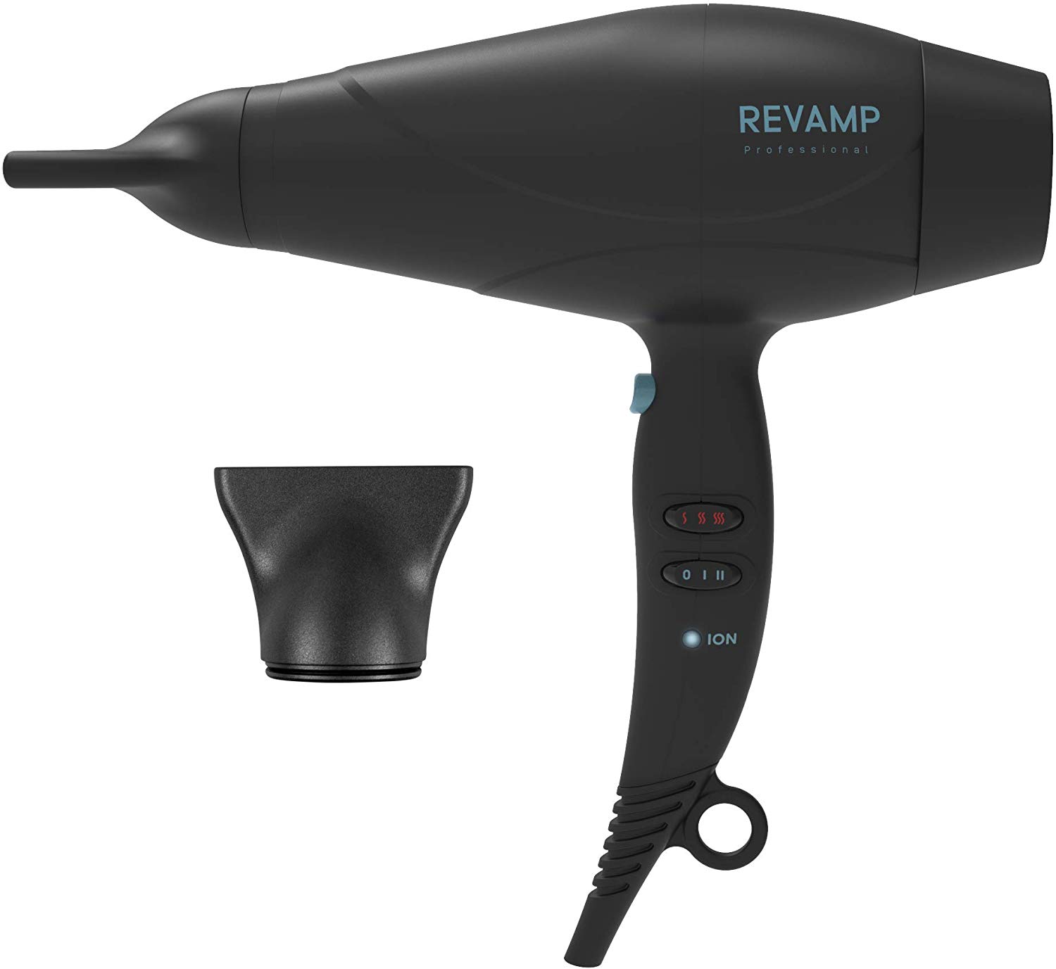 Revamp Progloss 5000 Hair Dryer, Lightweight Hair Dryer with Diffuser and Nozzle, Ion Technology for Smooth Hair and Enriched with Progloss Oils Keratin, Coconut & Argan, Black Item Name (aka Title)