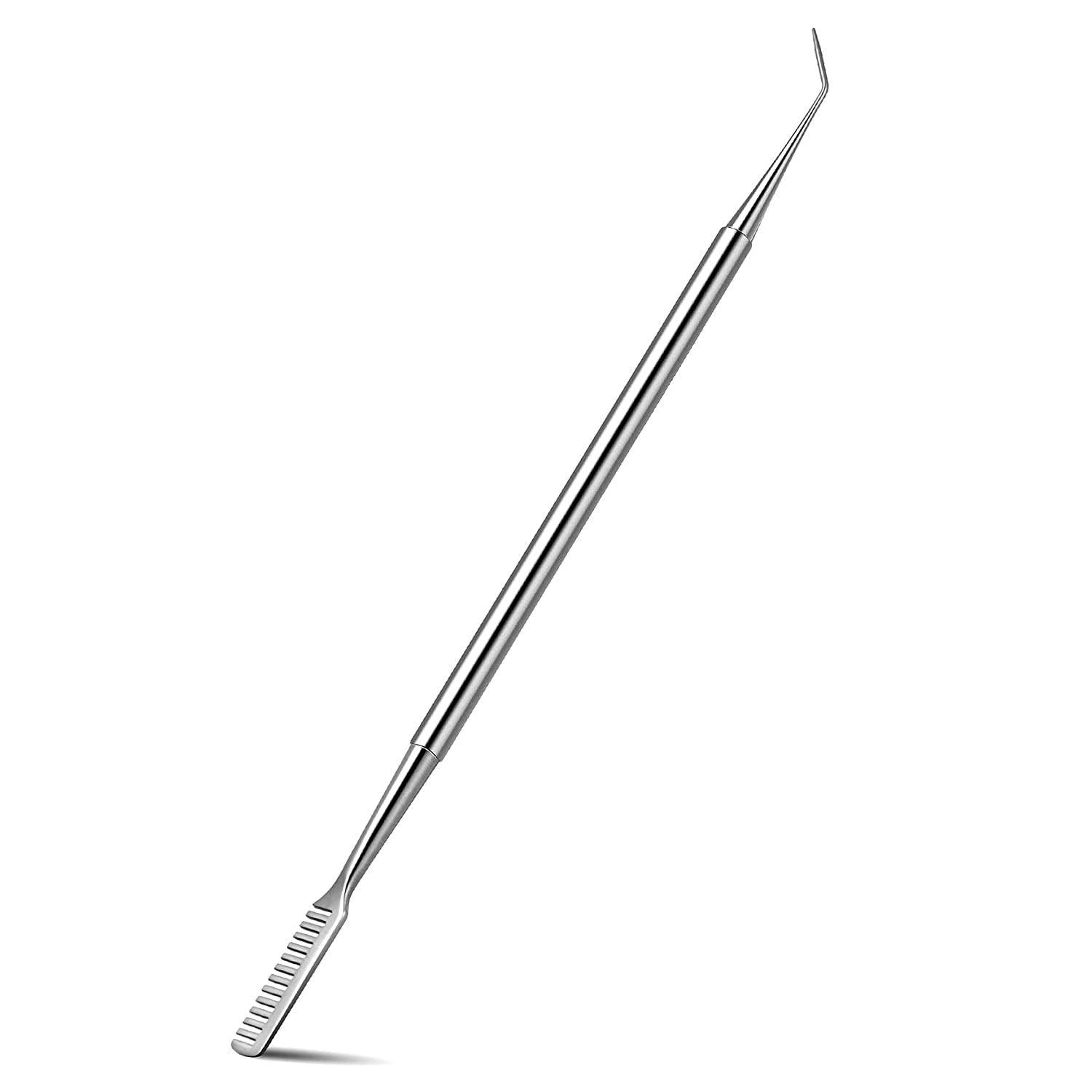 FVION Eyelash Comb, Eyelash Brush Mascara for Eyelash Extension Eyelash Lifting Eyelashes Separator & Eyebrow Brush Comb Cosmetic Makeup Tool, ‎silber