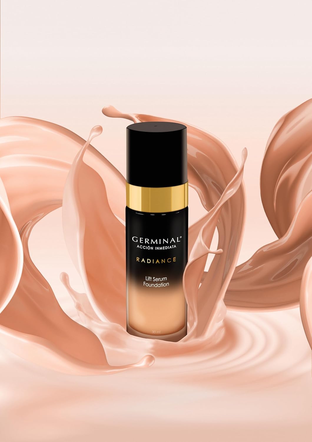 GERMINAL RADIANCE LIFT SERUM FOUNDATION Instant Foundation with Double GERMINAL Flash Effect, Colour Light Medium, Shiny and Natural Finish, Long Lasting