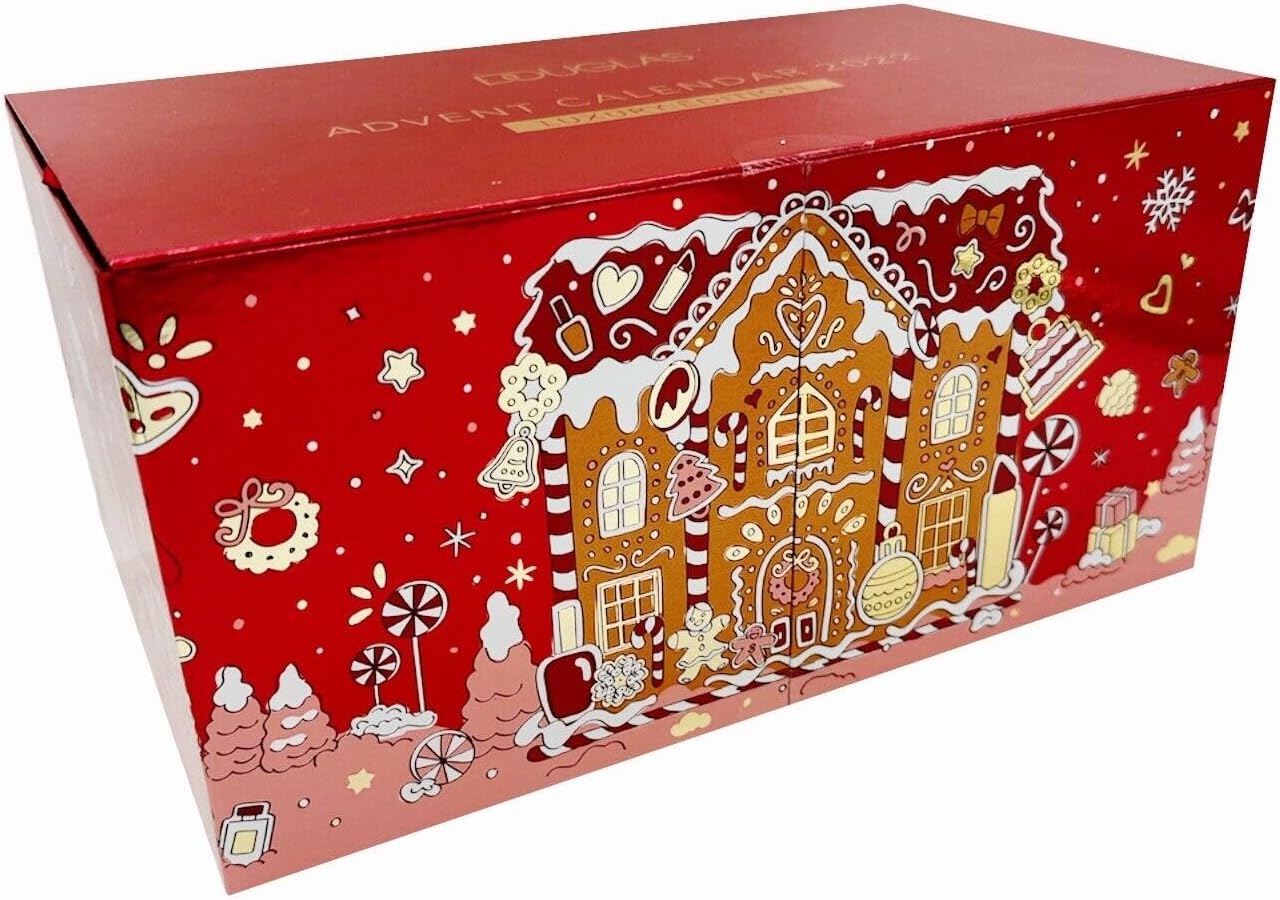 DOUGLAS Adv Decalendar 2022 Luxury Cube – Exclusive Edition – Women + Girls Cosmetic Advent Calendar 24 Cosmetic Gifts Value 200 €, Advent Calendar Women