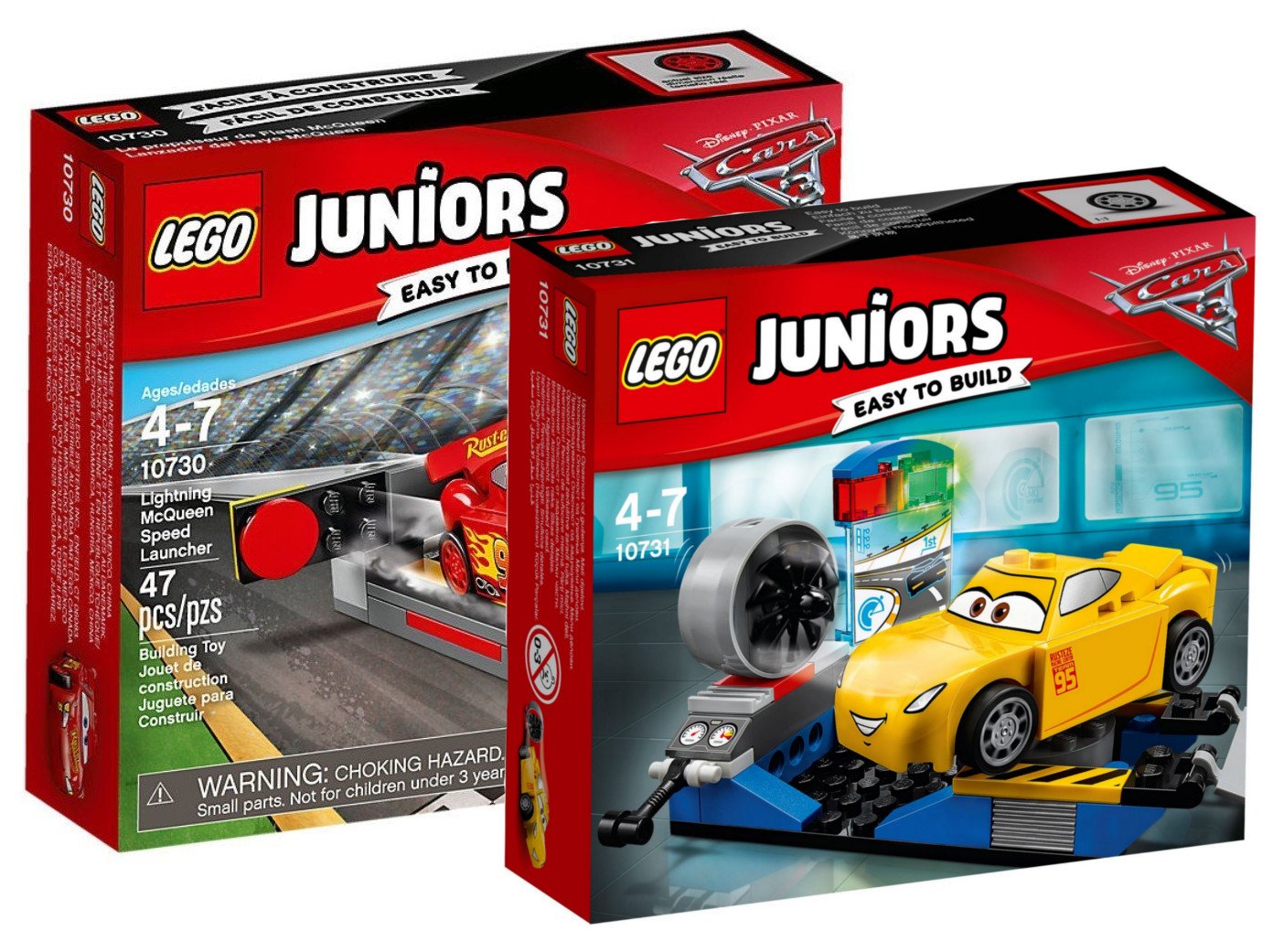 Lego Juniors 10730 – Lightning Mcqueens Speed Ramp Car Toy + Lego Juniors 1