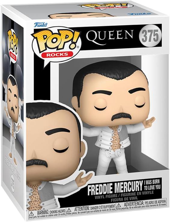 Funko POP! Rocks: Queen - Freddie Mercury - (I was Born to Love You) - vinyl collectible figure - official merchandise - toys for children & adults - music fans