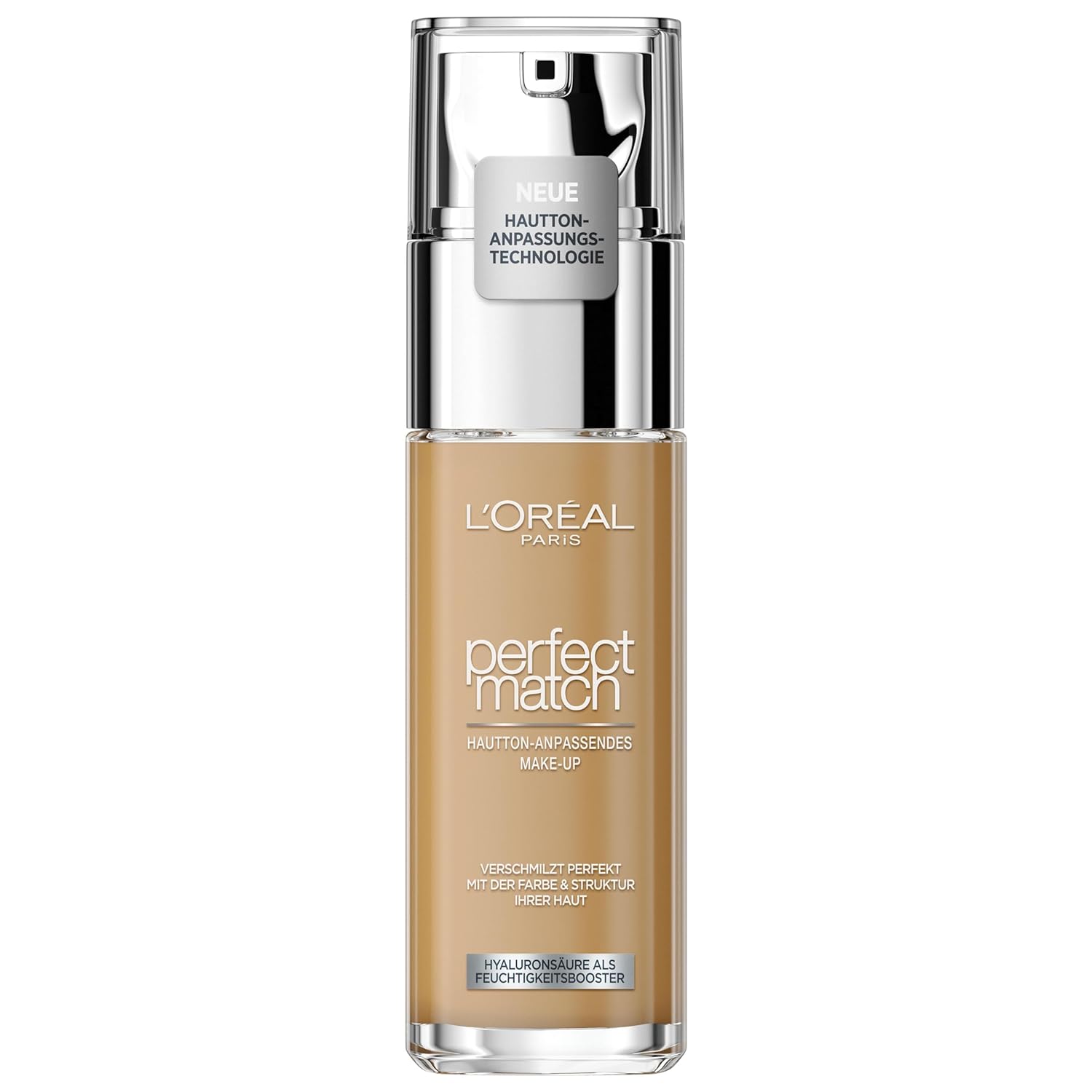 L \ 'Oréal Paris Perfect Make-up 6.5.d/6.5.W Golden Toffee, Liquid Foundation with Hyaluron and Aloe Vera, 30 ml.