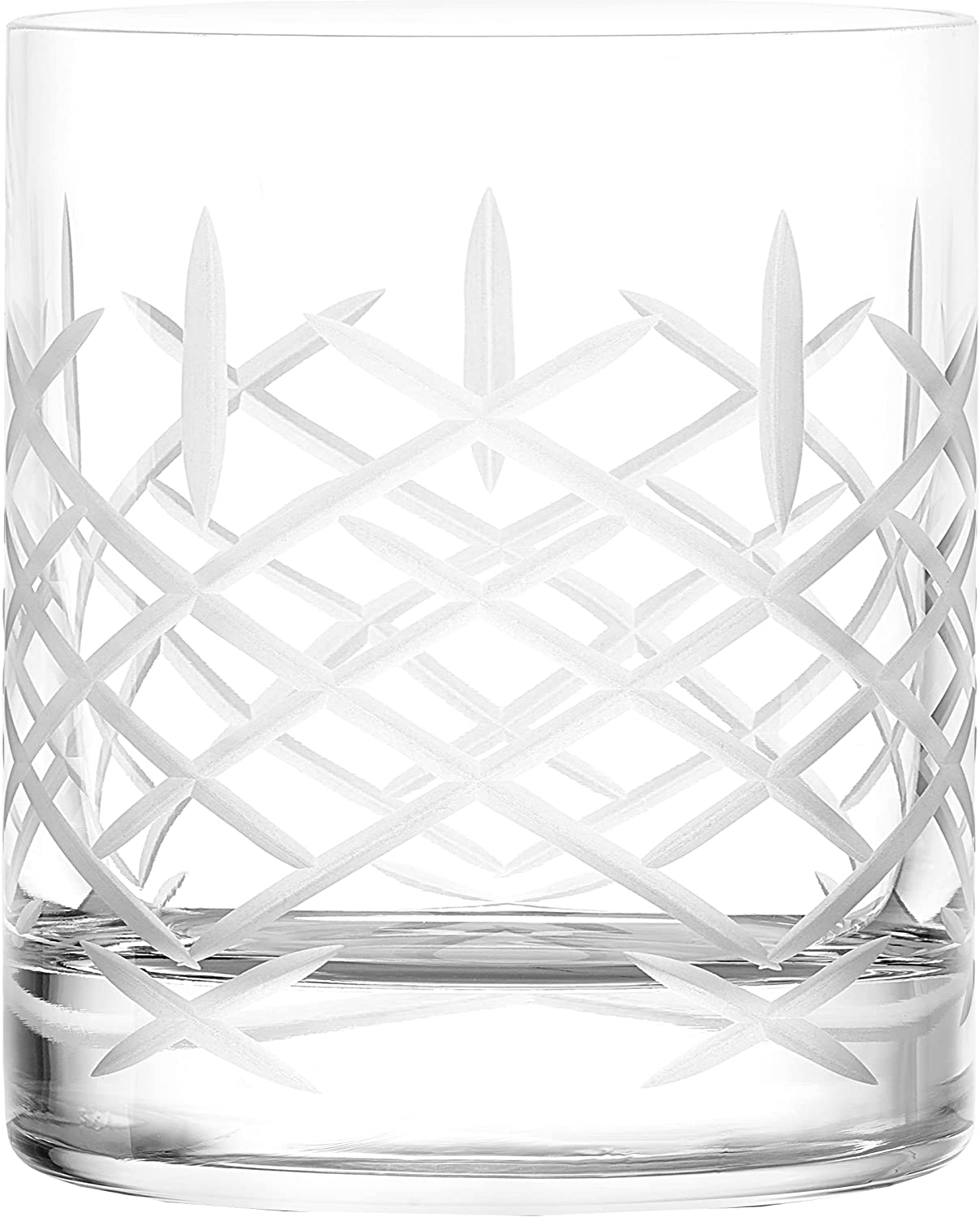 Stölzle Lausitz Pure Whisky I New York Bar Club 320 ml I Set of 6 I Brilliant Crystal Glass with Matte Decorative Cut I Break-resistant and Dishwasher Safe