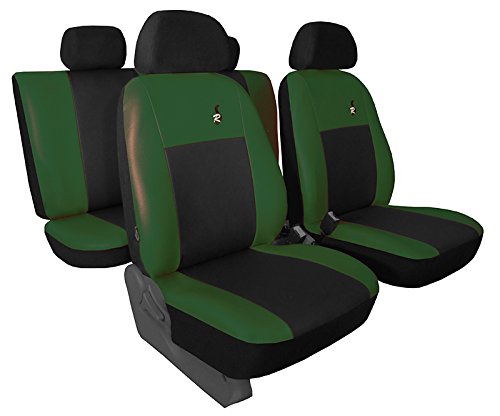 \'For VW T5 Transporter 2010 onwards Double Cab Seat Cover Eco Leather \"Road 7 Colours.