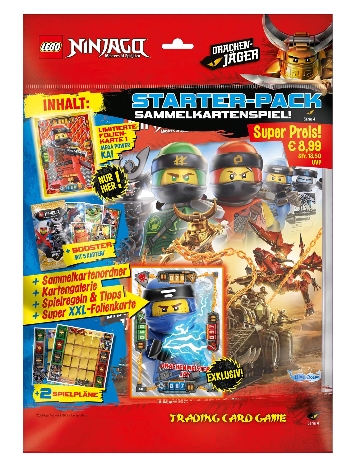 Top Media Blue Ocean Lego Ninjago Series 4 Trading Card Starter Pack Portfolio Starte