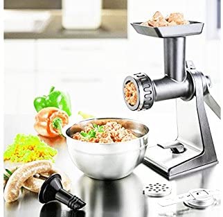 Trend3000 Universal Gourmet Meat Mincer for meat vegetable Chopping and Pot Made of High Quality Stainless Steel/Plastic